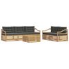 vidaXL Outdoor-Sofagarnitur 6 stk. Wei&szlig; und Anthrazit