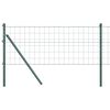 vidaXL Bodenmontierter Euro-Zaun 25 x 0,4 m PVC-beschichteter Stahl