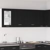 vidaXL H&auml;ngeschrank Lyon 2 pcs Schwarz Eichen-Optik 50 x 31 x 60 cm