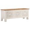 vidaXL Truhe 110x30x40 cm Massivholz Akazie