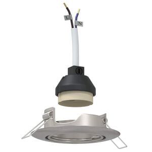 vidaXL Spotlight 6 stk. Silber 9 x 9 x 2,5 cm Metall
