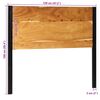 vidaXL Kopfteil 120 cm Massivholz Akazie und Eisen