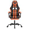 vidaXL Gaming-Stuhl mit Fu&szlig;st&uuml;tze Schwarz und Orange Kunstleder