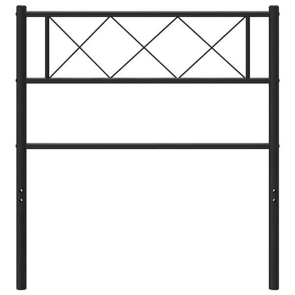 vidaXL Kopfteil Metall Schwarz 100 cm