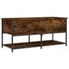 vidaXL Sitzbank mit Stauraum R&auml;uchereiche 100x42,5x47 cm Holzwerkstoff