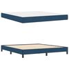 vidaXL Boxspringbett mit Matratze Blau 180 x 200 cm Stoff