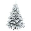 vidaXL K&uuml;nstlicher Weihnachtsbaum mit 150 LEDs Wei&szlig; 120 cm PE und PVC
