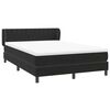 vidaXL Boxspringbett mit Matratze Schwarz 160x220 cm Samt