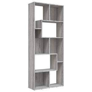 vidaXL B&uuml;cherregal Grau Sonoma 67x24x161 cm Holzwerkstoff