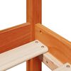 vidaXL Bettgestell mit Kopfteil ohne Matratze Wachsbraun 150x200 cm