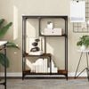 vidaXL B&uuml;cherregal R&auml;uchereiche 81x36x115 cm Holzwerkstoff und Stahl