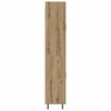 vidaXL Highboard 2 pcs Artisan-Eiche Engineered Wood und Glas