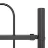 vidaXL Gartenzaun 6 pcs Grau 10,2 x 0,8 m Pulverbeschichteter Stahl