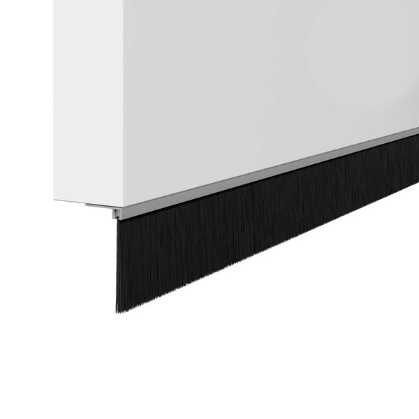 vidaXL Aufsteck T&uuml;rb&uuml;rstendichtungen 2 pcs Silber 100 cm