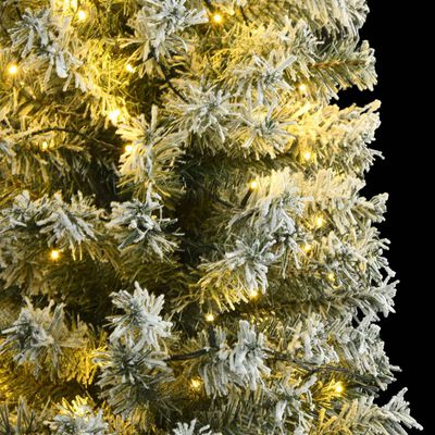 vidaXL Weihnachtsbaum Schlank mit 300 LEDs & Schnee 270 cm