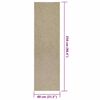 vidaXL Teppich ZIZUR Beige 80x250 cm Jute-Optik Indoor und Outdoor