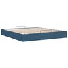 vidaXL Ottoman-Bett ohne Matratze Blau 160x200 cm Stoff