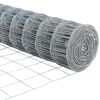 vidaXL Eurozaun 0,6 x 10 m PVC-beschichtetes Eisen