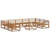 vidaXL Outdoor-Sofagarnitur 10 pcs Natur Massivholz Akazie