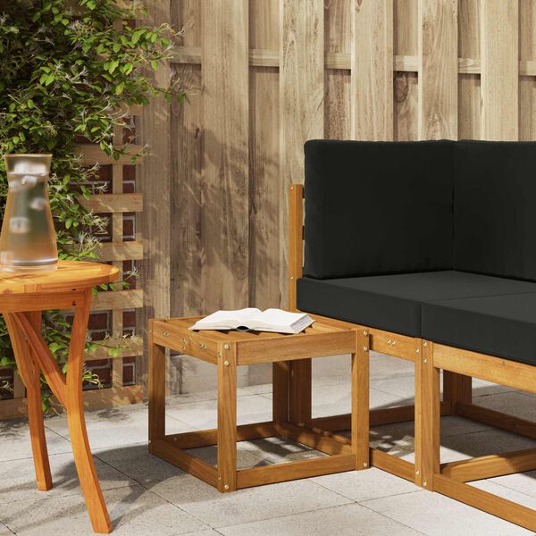 vidaXL Hocker Bank Natur 43 x 43 x 37 cm Massivholz Akazie