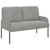 vidaXL Sofas mit Kissen 110cm Hellgrau Sperrholz