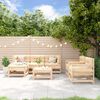 vidaXL 7-tlg. Garten-Lounge-Set Massivholz Kiefer