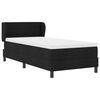 vidaXL Boxspringbett mit Matratze Schwarz 100 x 200 cm Stoff