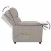 vidaXL Massagesessel Taupe Stoff
