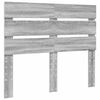 vidaXL Bettrahmen Graues Sonoma 135 x 190 cm Massives Kiefernholz