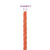 vidaXL Arbeitsseil Orange 6 mm 50 m Polypropylen