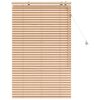 vidaXL Jalousie Eichenoptik 90 x 130 cm 35 mm Massives Paulownia-Holz