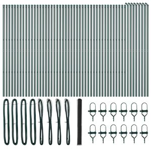 vidaXL Zaunpfosten Grau