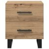 vidaXL Nachttisch 2 pcs Artisan-Eiche 40 x 35 x 47,5 cm Holzwerkstoff