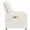vidaXL Massagesessel Elektrisch Beige Mikrofasergewebe