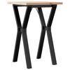 vidaXL Esstisch Y-Gestell 50x50x75,5 cm Massivholz Kiefer & Stahl