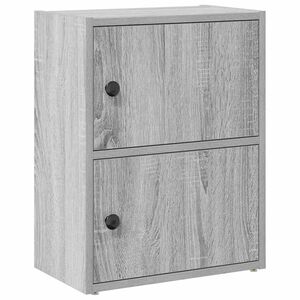 vidaXL B&uuml;cherregal Grau Sonoma 40x24x52 cm Holzwerkstoff