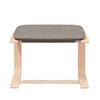 vidaXL Relaxsessel mit Hocker Taupe Stoff