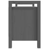 vidaXL Flurbank Grau 110x40x60 cm Massivholz Kiefer