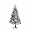 vidaXL K&uuml;nstlicher Weihnachtsbaum mit 150 LEDs mit St&auml;nder Wei&szlig; 150 cm