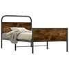 vidaXL Bettgestell ohne Matratze 100x190 cm Sonoma-Eiche Holzwerkstoff
