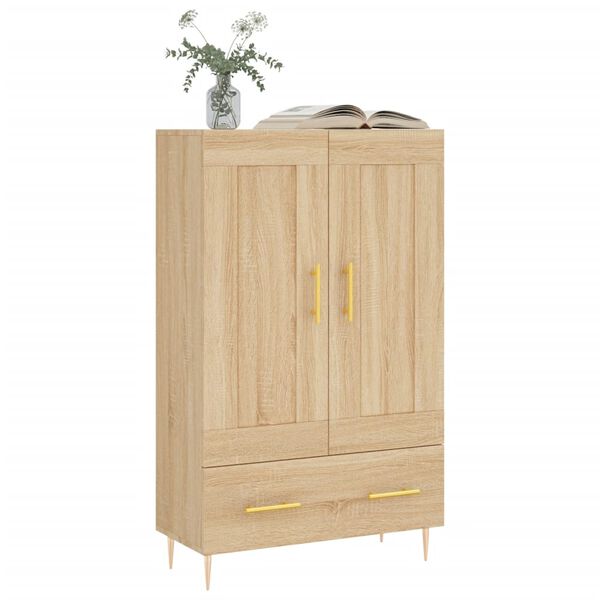 vidaXL Highboard Sonoma-Eiche 69,5x31x115 cm Holzwerkstoff