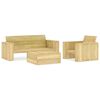 vidaXL 3-tlg. Garten-Lounge-Set Kiefernholz Impr&auml;gniert