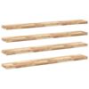 vidaXL Schweberegale 4 Stk. 160x20x4 cm Massivholz Akazie Unbehandelt