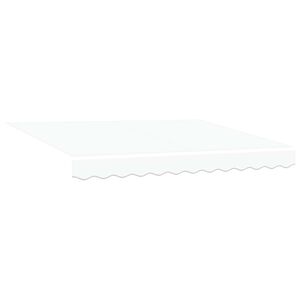 vidaXL Ausziehbare Markise Wei&szlig; 300 x 250 x 165 cm Stoff und Metall