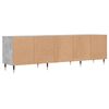 vidaXL TV-Schrank Betongrau 150x30x44,5 cm Holzwerkstoff