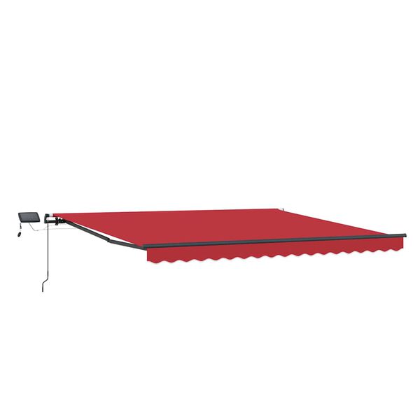 vidaXL Einziehbare Markise Rot 450 x 350 cm Stoff