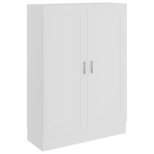 vidaXL B&uuml;cherschrank Wei&szlig; 82,5x30,5x115 cm Holzwerkstoff