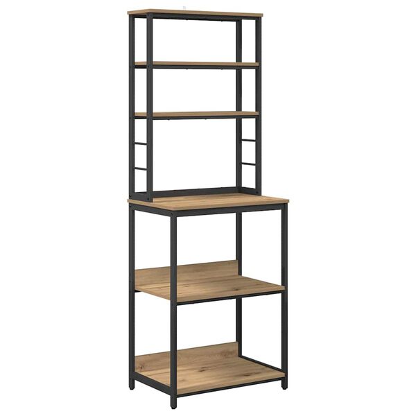 vidaXL Küchenregal Artisan-Eiche 60 x 40 x 168 cm Holzwerkstoff