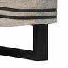 vidaXL Couchtisch Beige und Schwarz 80 x 50 x 40 cm Massivholz Akazie