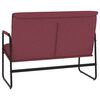 vidaXL Sitzbank Weinrot 100x64x80 cm Stoff